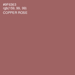 #9F6363 - Copper Rose Color Image